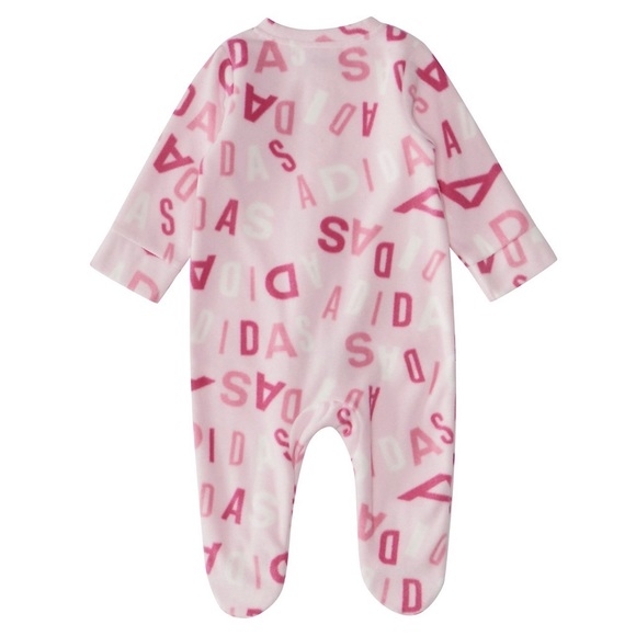 Adidas Linear Love Zip-up MicroFleece Footie 3M - Picture 2 of 3